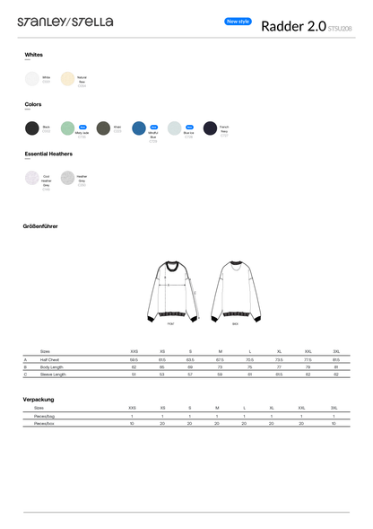 Rundhalspullover Oversized Uebertage (Hand-Schuh-Logo)