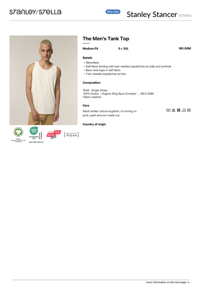 STTM961 Tank Top Stancer Info Sheet