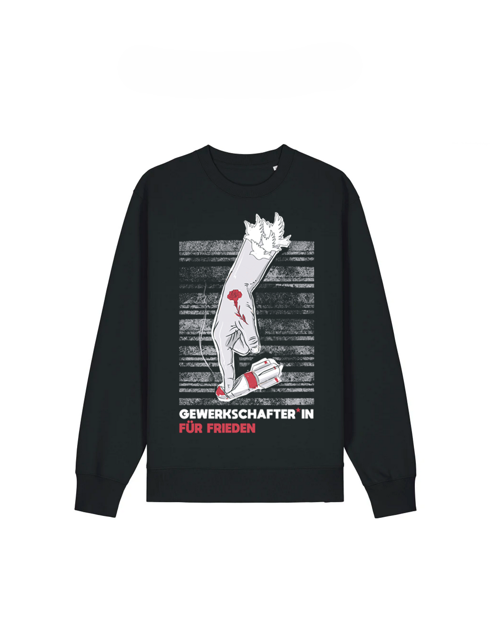 Für Frieden Gegen Aufrüstung Black Sweatshirt dna merch