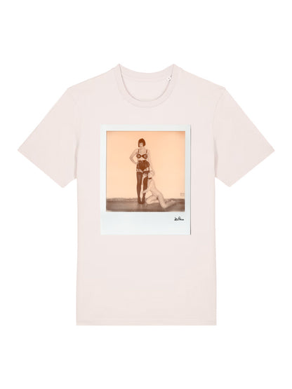 Natural Raw T-Shirt Mock dna merch Self-portrait with Miss Kuragi by Alessandra Pace