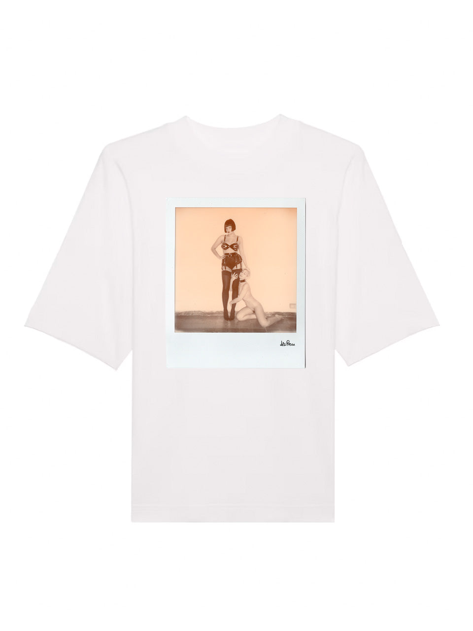 White T-Shirt Mock dna merch Self-portrait with Miss Kuragi by Alessandra Pace