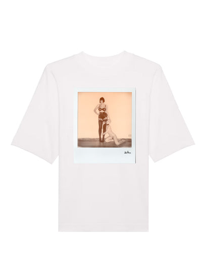 White T-Shirt Mock dna merch Self-portrait with Miss Kuragi by Alessandra Pace