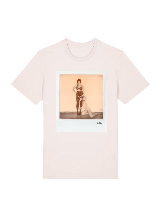 Vintage White T-Shirt Mock dna merch Self-portrait with Miss Kuragi by Alessandra Pace