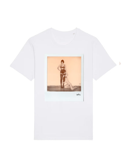 White T-Shirt Mock dna merch Self-portrait with Miss Kuragi by Alessandra Pace