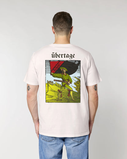 T-Shirt Unisex Uebertage "FRYHEIT" (Vintage White, Front- ODER Backprint)