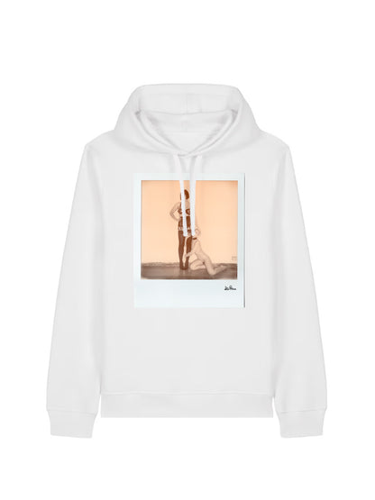 White Hoodie Mock dna merch Self-portrait with Miss Kuragi by Alessandra Pace