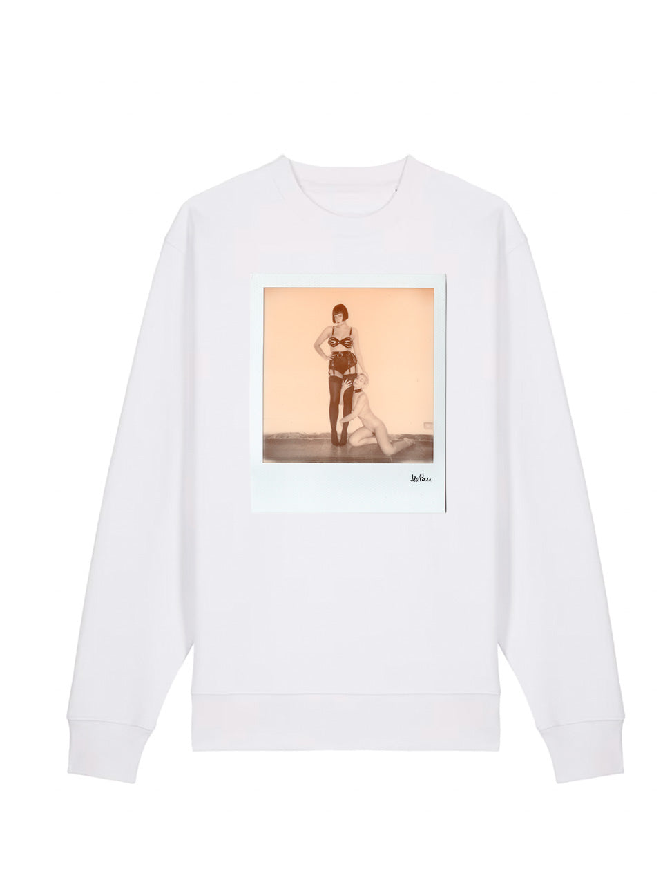 White Sweatshirt Mock dna merch Self-portrait with Miss Kuragi by Alessandra Pace