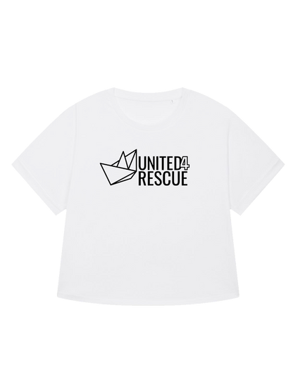 T-Shirt Women Roundback Oversized UNITED4RESCUE (Logo groß)