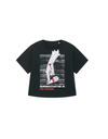 T-Shirt Frauen Roundback Oversized Gewerkschafter*in für Frieden