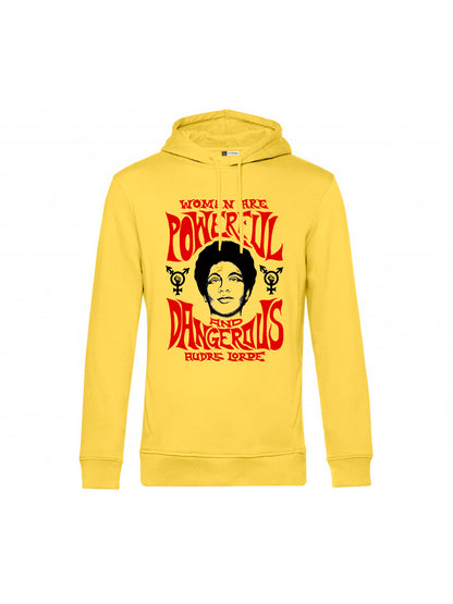 Women Are Powerful And Dangerous Audre Lorde dna merch yellow hoodie