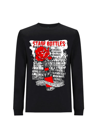 Langarmshirt Stage Bottles Antifascists Keep The Fight