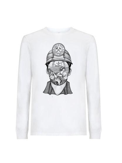 White Longsleeve The Mine Is Ours (Labin Republic 1921)