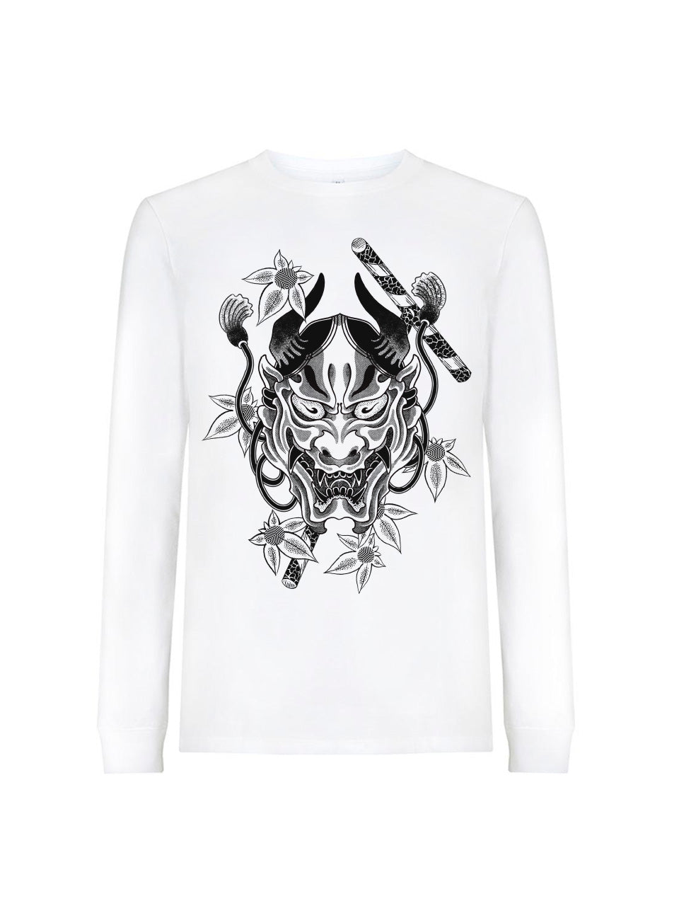 Langarmshirt Hannya-Maske