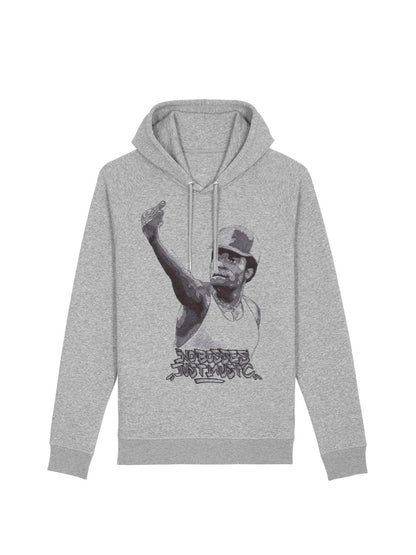 dna merch Just Music ash grey hoodie