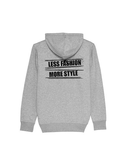 dna merch less fashion more style back zip hoodie