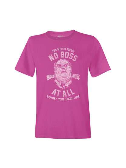 dna merch No Boss T-Shirt Unisex Lilac