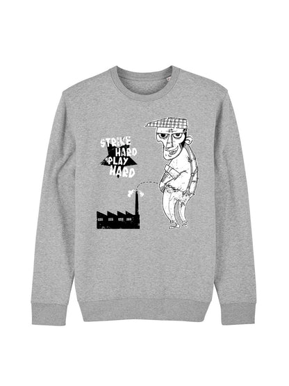 Strike Hard Play Hard Grey Sweatshirt dna merch