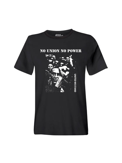 No Union No Power dna merch black t-shirt