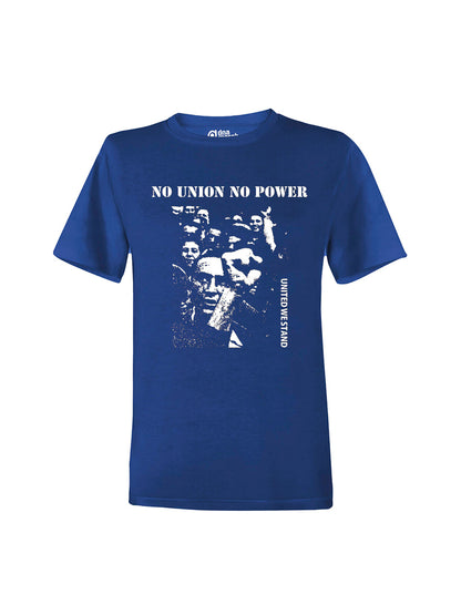 No Union No Power dna merch blue t-shirt