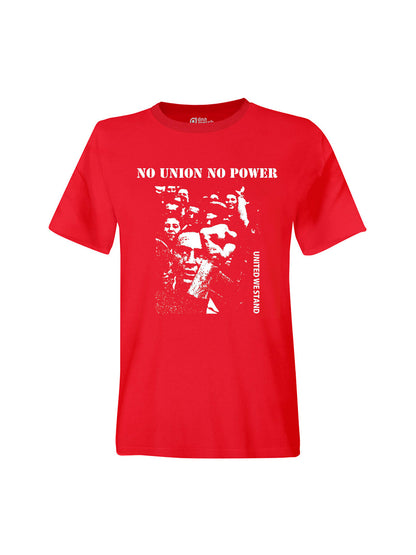 No Union No Power dna merch red t-shirt