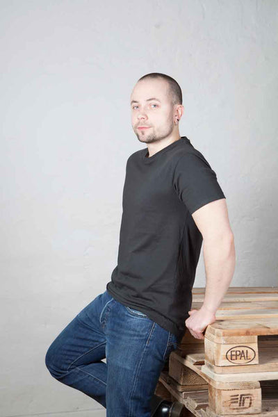 dna merch black unisex t-shirt man photograph