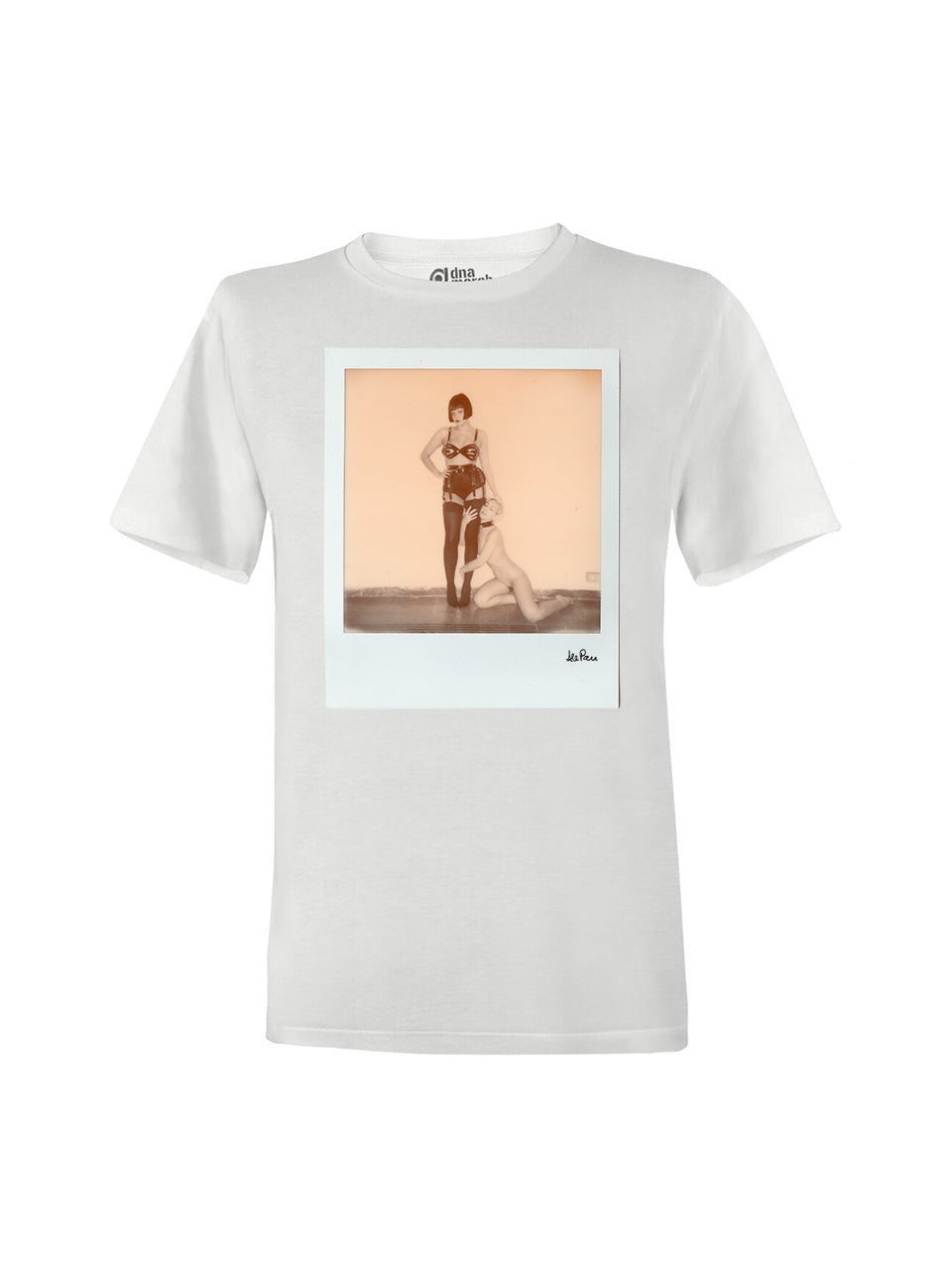 White T-Shirt Mock dna merch Self-portrait with Miss Kuragi by Alessandra Pace