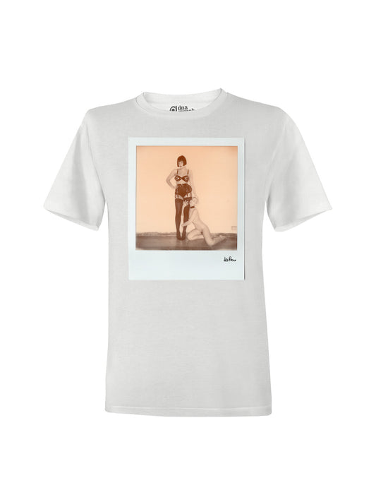 White T-Shirt Mock dna merch Self-portrait with Miss Kuragi by Alessandra Pace