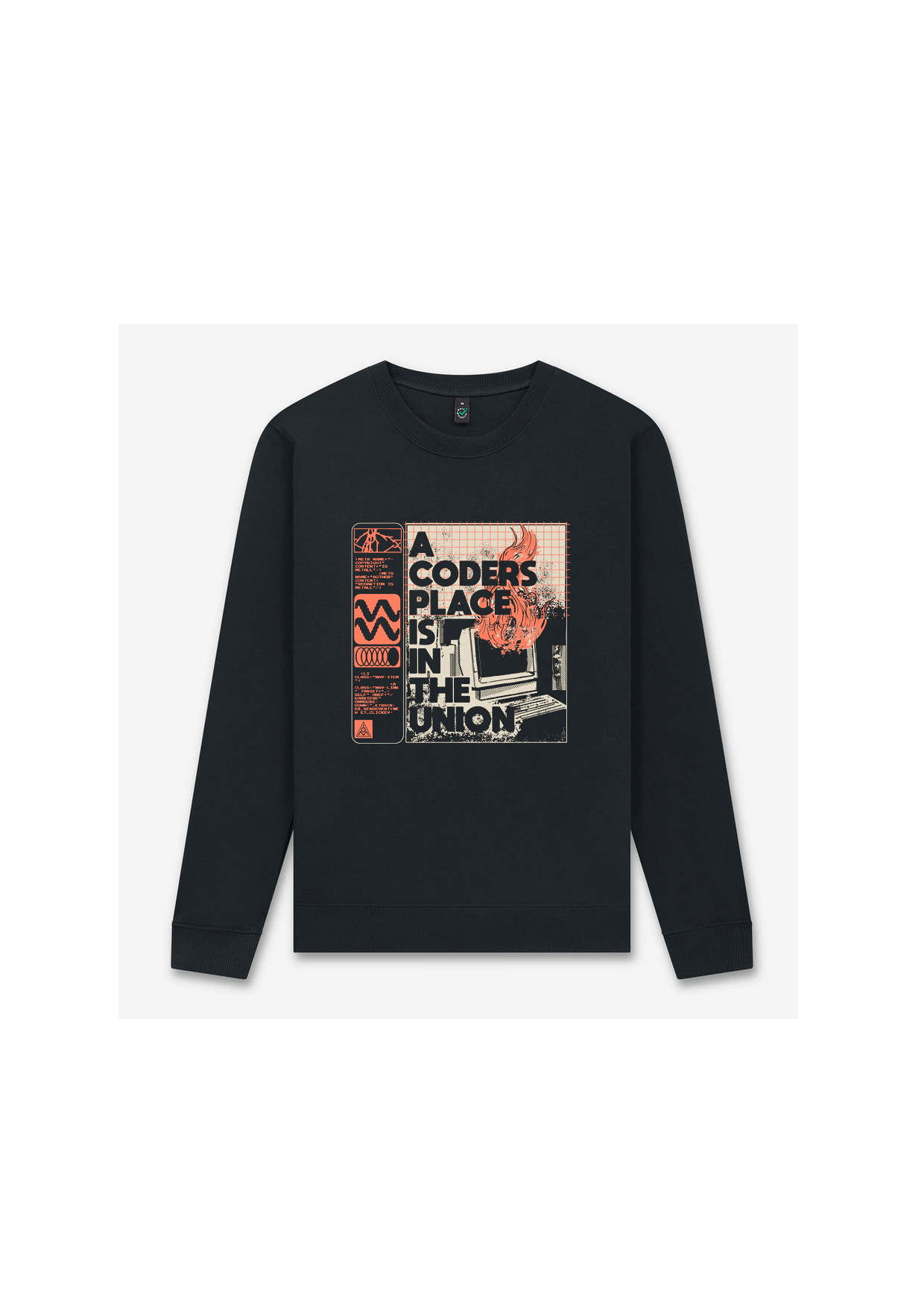 A Coders Place Is In The Union Sweater Product Mockup