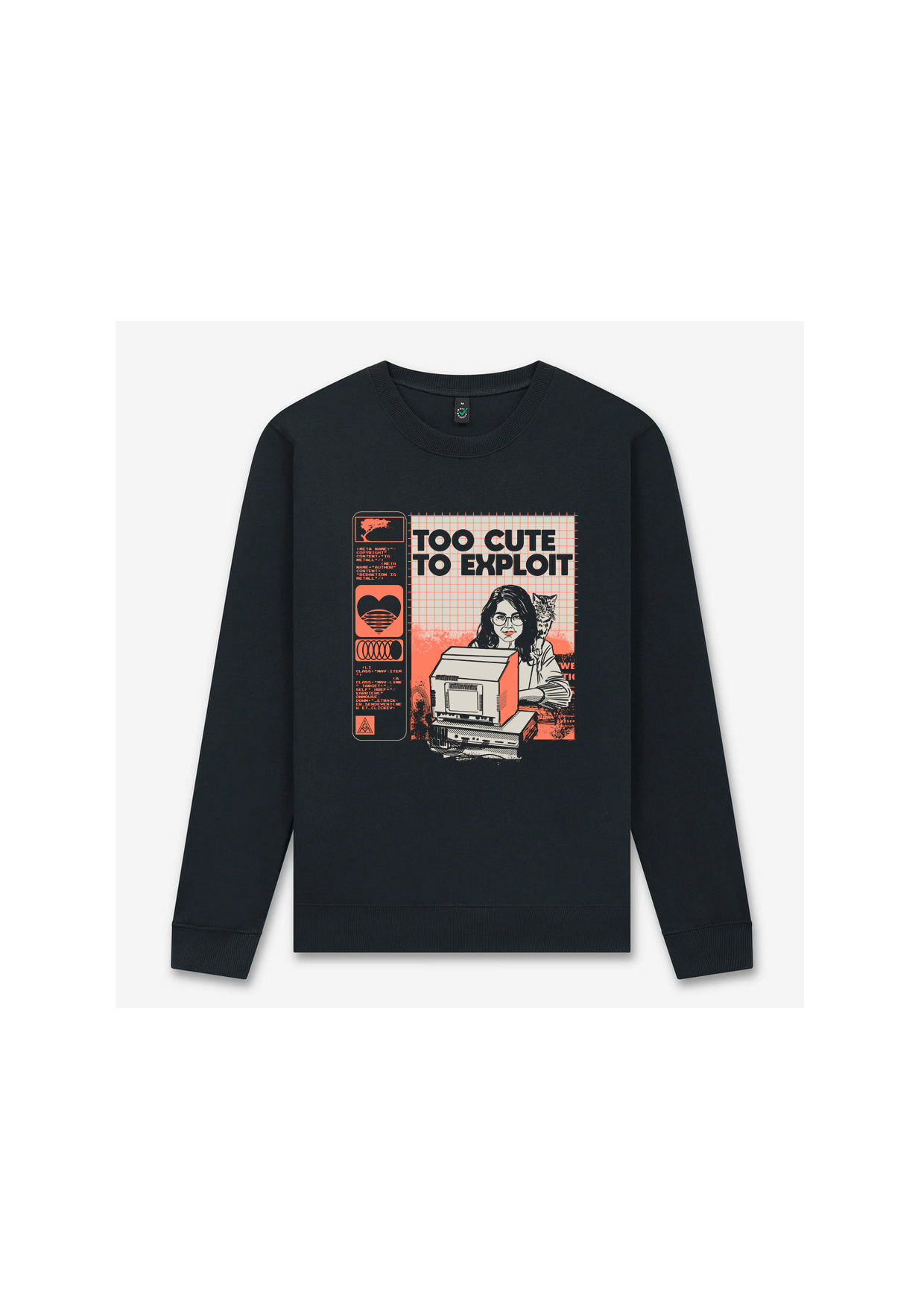 Too Cute To Exploit Sweater Product Mockup