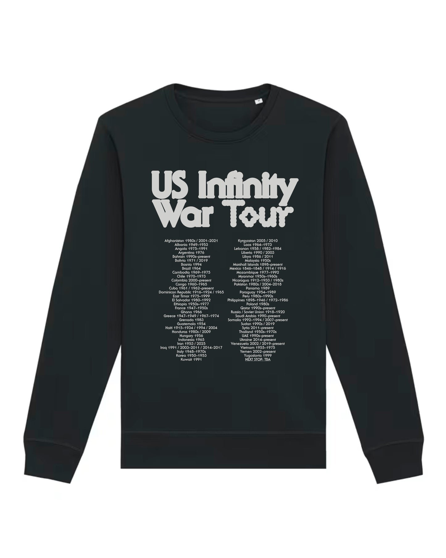 PI01 | US INFINITY WAR TOUR (Unisex Sweatshirt w/ FREE Global Shipping)