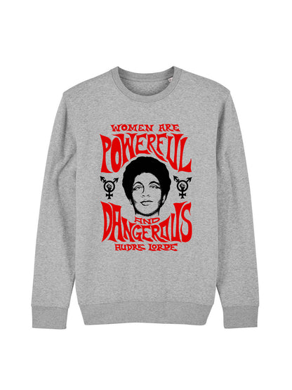 Women Are Powerful And Dangerous Audre Lorde dna merch ashgrey longsleeve
