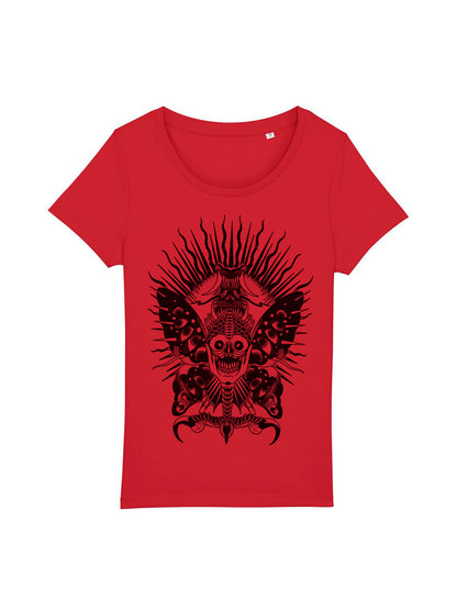 T-Shirt Frauen Scary Butterfly