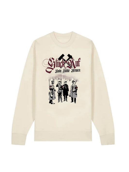 Rundhalspullover Glück auf! (Rote Ruhr Armee 1920)