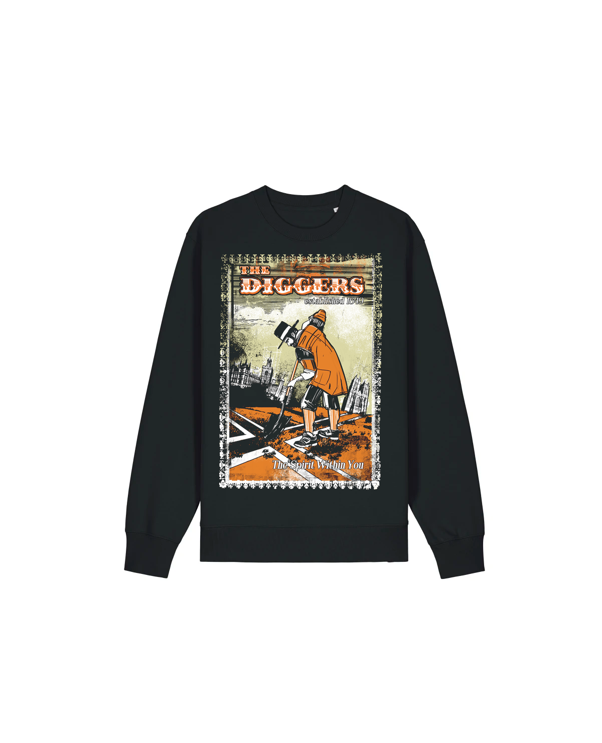The Diggers Black Sweatshirt dna merch