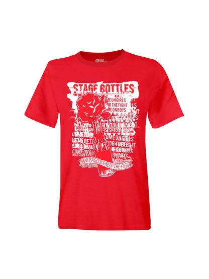 T-Shirt Unisex Stage Bottles Antifascists Keep The Fight