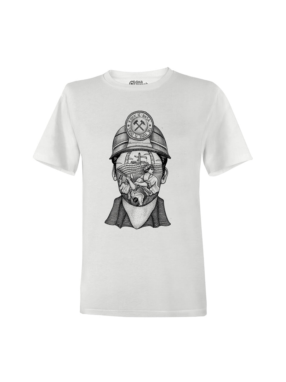 White T-Shirt The Mine Is Ours (Labin Republic 1921)