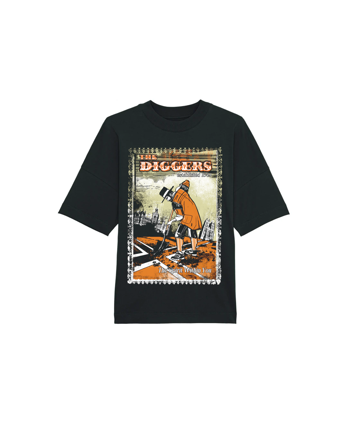 The Diggers Black T-Shirt dna merch