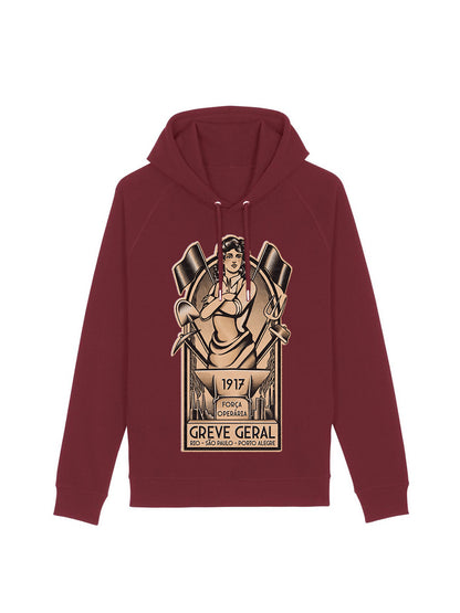 Working Class History Greve Geral 1917 Hoodie Product Mockup