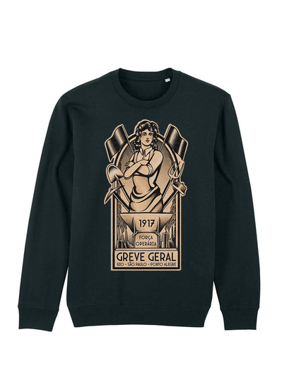Working Class History Greve Geral 1917 Black Hoodie Changer Product Mockup 