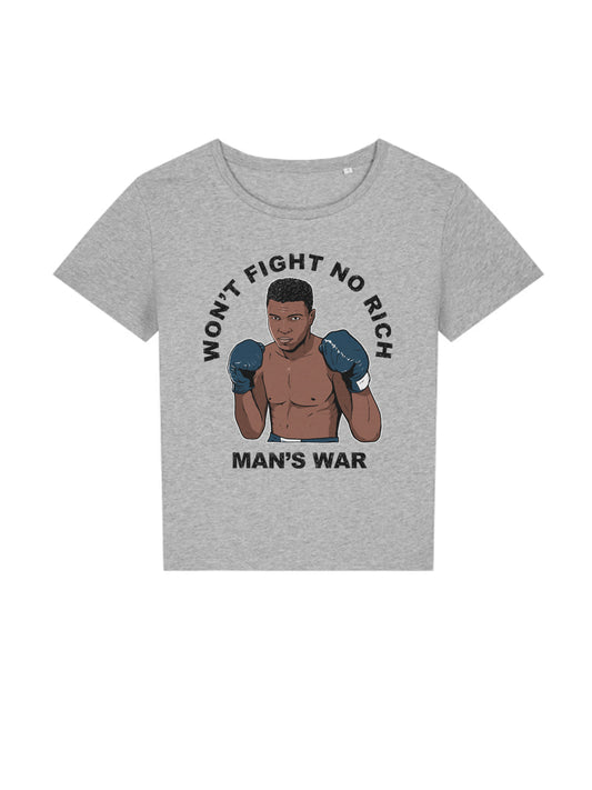 Won't Fight No Rich Man's War dna merch Grey Women Shirt