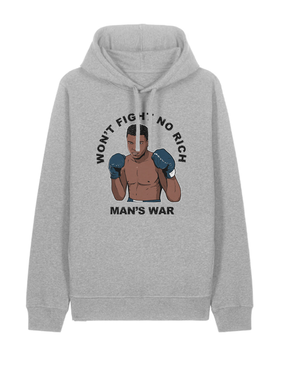 Won't Fight No Rich Man's War dna merch Grey Hoodie