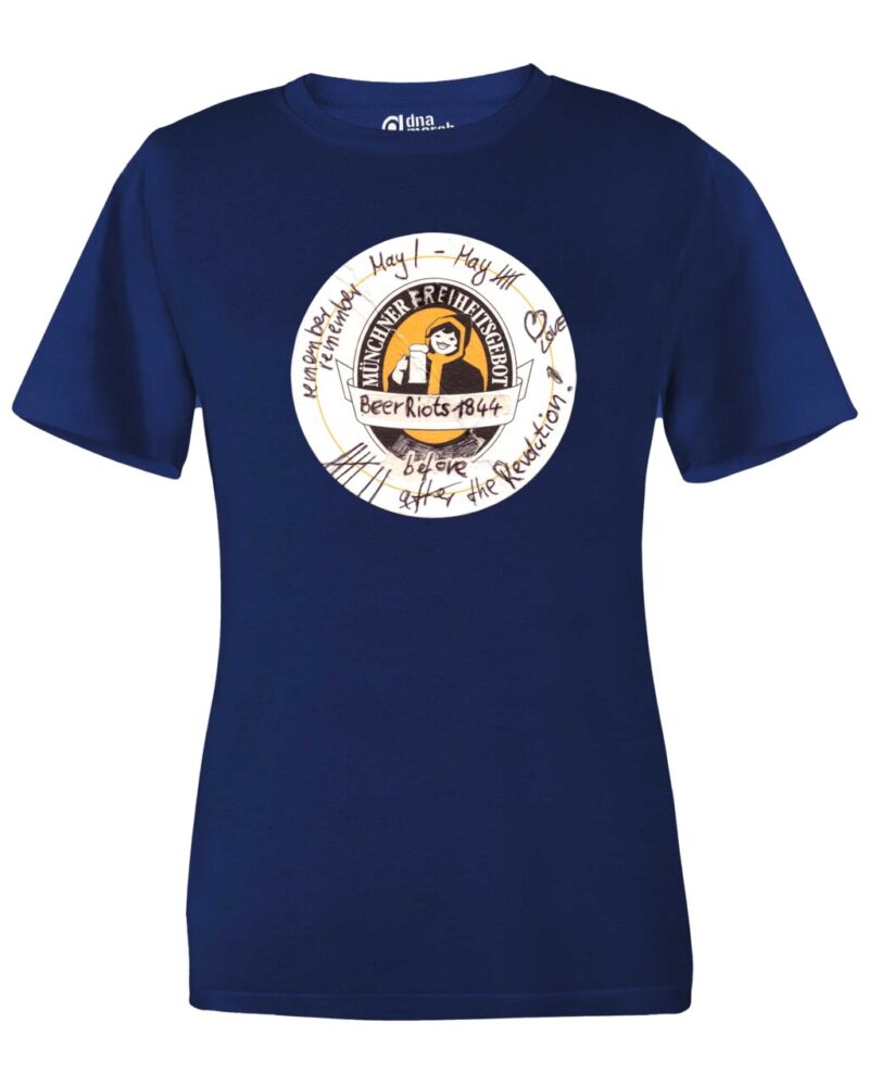 202205 tsotm beer riots t shirt fitted blue