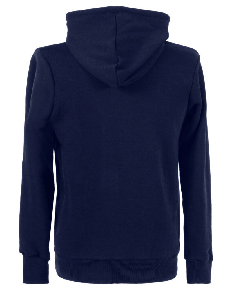 hoodie unisex back blue