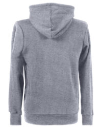 hoodie unisex back grey