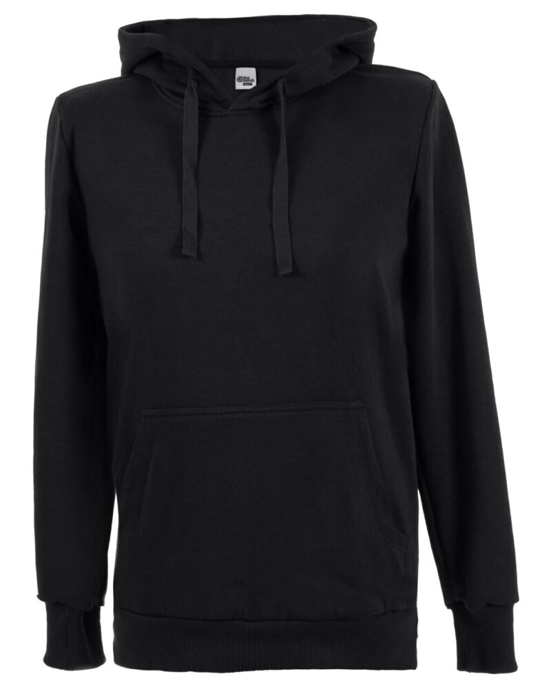 hoodie unisex front black
