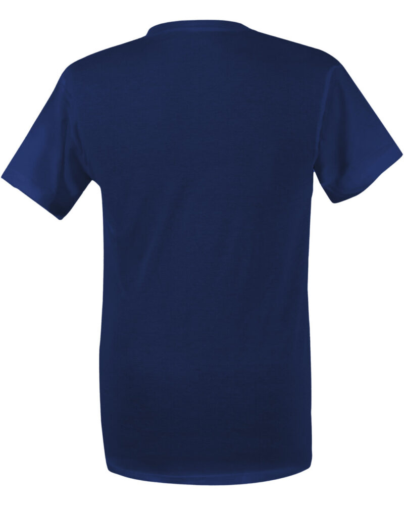 t shirt unisex back blue
